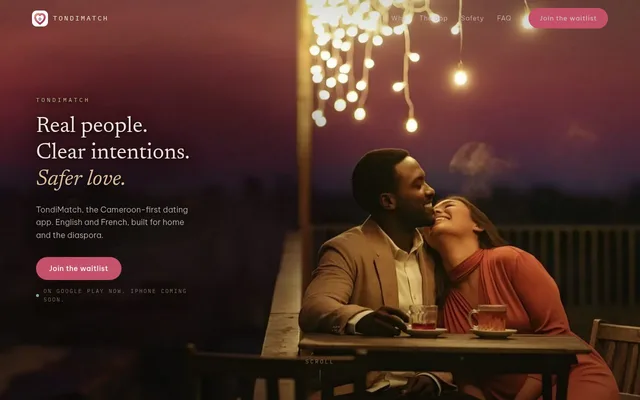 TondiMatch website, built by Zyco AI Studio